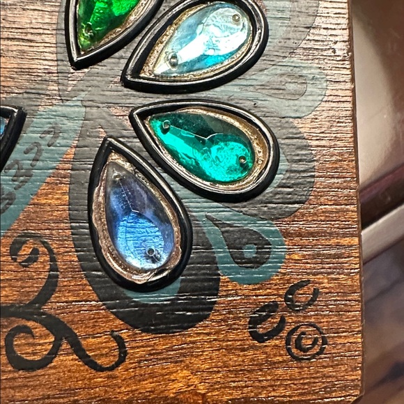 PavanII Enid Collins  Handbag with Colorful Gem Accents - Picture 2 of 6